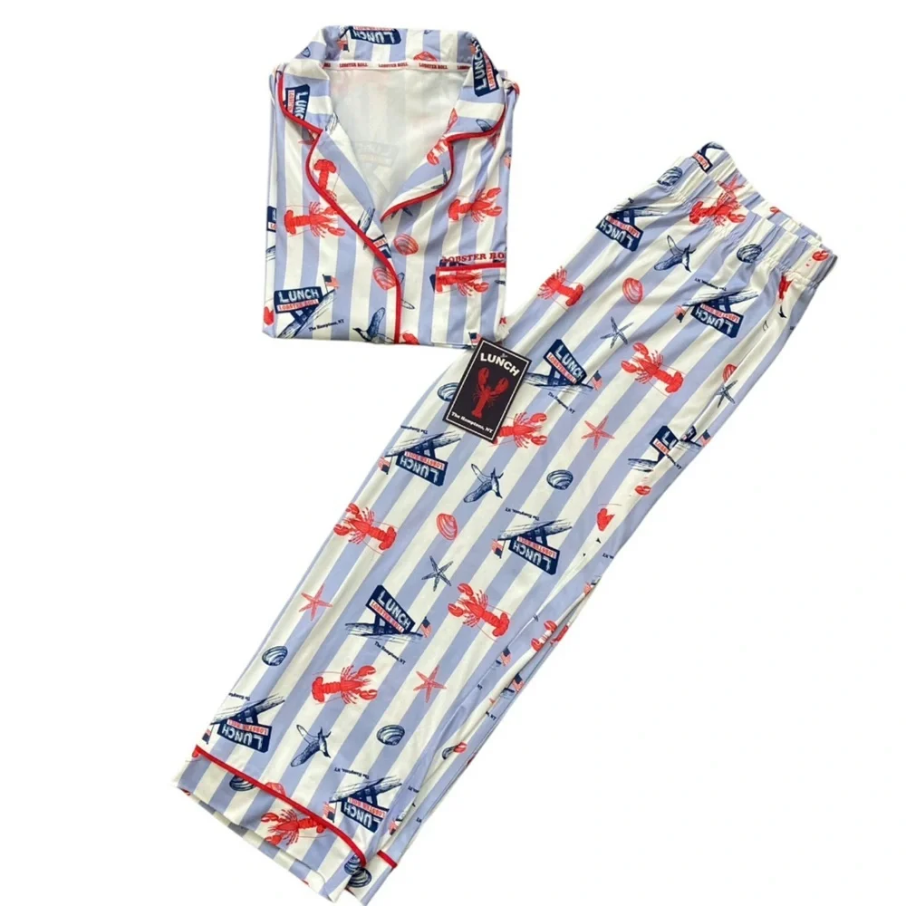 The Lobster Roll Hamptons eatery women’s pajamas NWT Created by Andrea Anthony - Picture 2 of 3